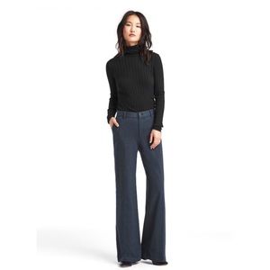 Gap Wide Leg Trouser Charcoal Heather Pants